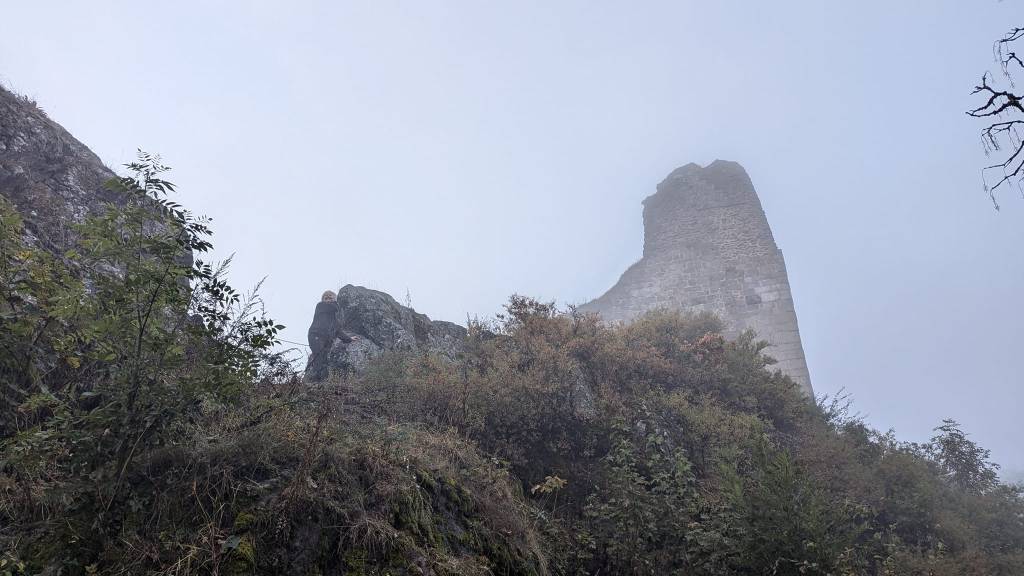 castle in fog