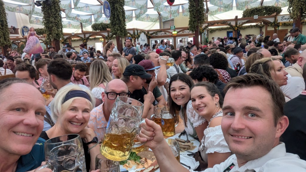 Robin and Kelly at Oktoberfest in Munich, Sept 2024