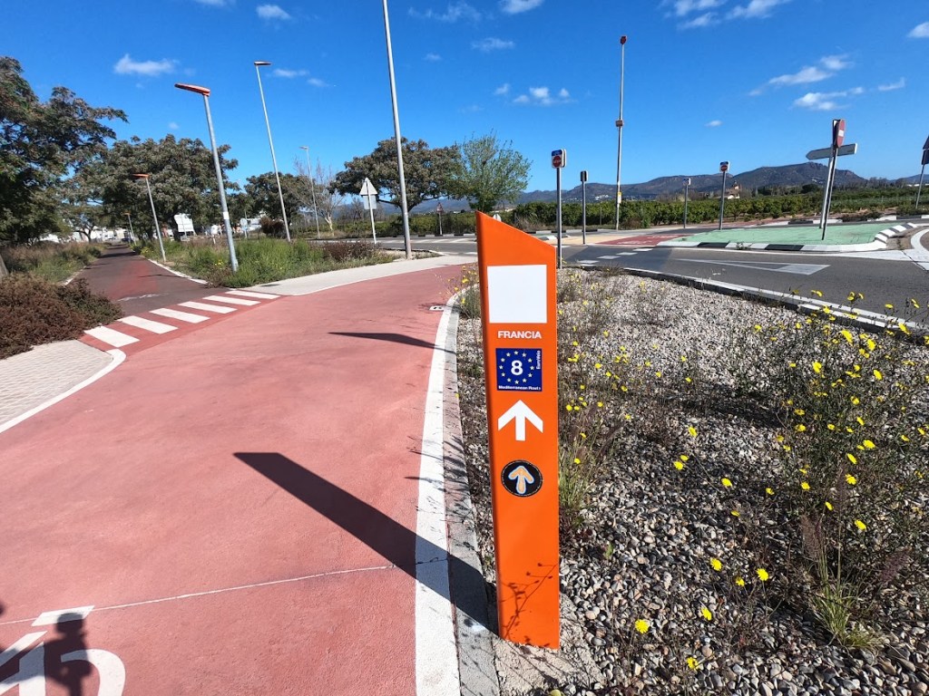 Eurovelo 8 sign