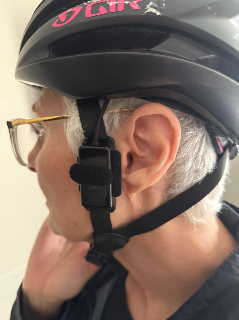 Sena intercoms have the advantage of clipping on the helmet strap, making them quick to change from one helmet to another.